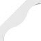 Ekena Millwork 3 1/2-in. W x 36-in. D x 36-in. H Funston Architectural Grade PVC Knee Brace BRCP035X36X36FST - alternate 5
